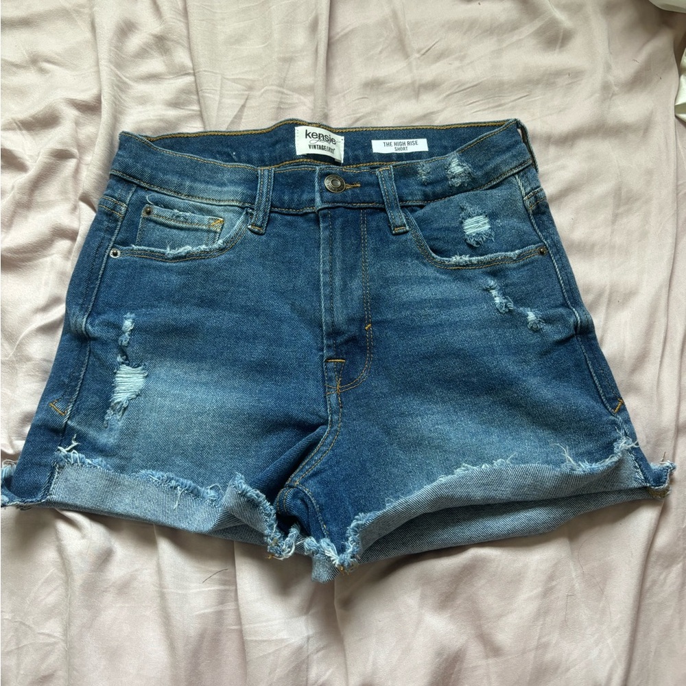 Denim blue shorts